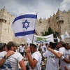 Người Israel tham gia lễ diễu hành quốc kỳ kỷ niệm Ngày Jerusalem. (Nguồn: The Times of Israel)