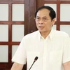 Bộ trưởng Ngoại giao Bùi Thanh Sơn. (Ảnh: Mai Trang/TTXVN)