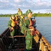 Bộ đội Biên phòng tỉnh Gia Lai tăng cường tuần tra, kiểm soát trên tuyến biên giới ngăn chặn mua, bán người. (Ảnh: Hoài Nam/TTXVN)