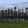 Hệ thống đường ống dẫn khí đốt tại Garelsweerd, tỉnh Groningen, Hà Lan. (Ảnh: AFP/TTXVN)