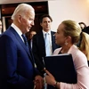 Tổng thống Mỹ Joe Biden và Thủ tướng Italy Giorgia Meloni. (Nguồn: ANSA)