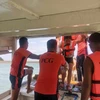 Hành khách trên phà chìm được đưa đến nơi an toàn. (Nguồn: Lực lượng Bảo vệ Bờ biển Philippines)