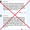 Nội dung tin nhắn sai sự thật mà Phan Mạnh Hào và Nguyễn Huy Hoàng đã chia sẻ trên Zalo.