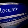 Trang web của tổ chức đánh giá tín nhiệm Moody's. (Ảnh: AFP/TTXVN)