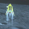 Tàu Vikram hạ cánh thành công xuống cực Nam của Mặt Trăng. (Ảnh: AFP/TTXVN)
