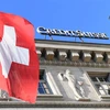Chi nhánh ngân hàng Credit Suisse tại Lucerne, Thụy Sĩ. (Ảnh: THX/TTXVN)