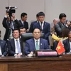 Thủ tướng Phạm Minh Chính dự Hội nghị Cấp cao ASEAN-Trung Quốc lần thứ 26. (Ảnh: Dương Giang/TTXVN)
