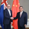 Thủ tướng Trung Quốc Lý Cường và Thủ tướng Australia Anthony Albanese tại Jakarta, Indonesia. (Nguồn: Xinhua)