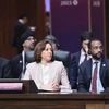 Phó Tổng thống Hoa Kỳ Kamala Harris tham dự Hội nghị Cấp cao Đông Á lần thứ 18. (Ảnh: Dương Giang/TTXVN)