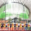 Các đại biểu cắt băng khai mạc triển lãm EXPO Kiến trúc 2023. (Nguồn: Báo Kiên Giang)
