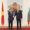Chủ tịch Quốc hội Vương Đình Huệ hội kiến Tổng thống Bulgaria Rumen Radev. (Ảnh: Doãn Tấn/TTXVN)