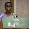 Phó Chủ tịch Ủy ban Liên minh châu Phi (AU) Monique Nsanzabaganwa phát biểu tại một cuộc họp ở Nairobi, Kenya. (Ảnh: AFP/TTXVN)