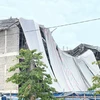 Công trình Trung tâm Văn hóa huyện Tuyên Hóa đổ sập trong quá trình thi công. (Nguồn: VOV)