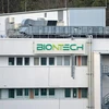 Logo Công ty dược BioNTech của Đức. (Ảnh: The Straits Times/TTXVN)