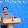Thủ tướng Phạm Minh Chính chủ trì Hội nghị Tổng kết công tác Phòng, Chống dịch COVID-19. (Ảnh: Dương Giang/TTXVN)
