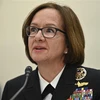 Tư lệnh Hải quân Mỹ Đô đốc Lisa Franchetti. (Ảnh: AFP/TTXVN)