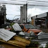 Cảnh tàn phá sau khi bão Otis quét qua Acapulco, bang Guerrero, Mexico. (Ảnh: AFP/TTXVN)