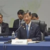 Bộ trưởng Môi trường Nhật Bản Shintaro Ito phát biểu tại cuộc họp ở Nagoya, Nhật Bản. (Ảnh: Kyodo/TTXVN)