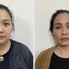 Hai chị em Trần Thị Bích Vân và Trần Thị Bích Thuận. (Ảnh: Công an cung cấp)