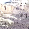 Thánh đường Hồi giáo lớn Al-Omari bị phá hủy. (Nguồn: X)