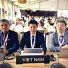 Đoàn Việt Nam tham dự tại phiên họp thứ 18 Ủy ban liên Chính phủ Công ước 2003. (Ảnh: TTXVN phát) 