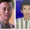 Hai đối tượng truy nã đặc biệt nguy hiểm Phan Công Thành và Nguyễn Đắc Hoàng. (Ảnh: TTXVN phát)