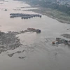 Mực nước sông Hồng, sông Đà ở Phú Thọ xuống mức thấp kỷ lục 