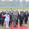Chủ tịch Quốc hội Bulgaria vào Lăng viếng Chủ tịch Hồ Chí Minh