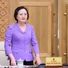Bộ trưởng Bộ Nội vụ Phạm Thị Thanh Trà. (Ảnh: Dương Giang/TTXVN)