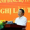 Ông Phan Phong Phú, Giám đốc Sở Kế hoạch và Đầu tư tỉnh Quảng Bình phát biểu. (Ảnh: Tá Chuyên/TTXVN)