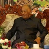 Nguyên Chủ tịch Đảng, nguyên Chủ tịch nước Lào Khamtay Siphandone. (Ảnh: Phạm Kiên/TTXVN)