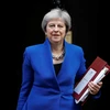Thủ tướng Anh Theresa May tham dự cuộc họp nội các tuần ở London, Anh. (Ảnh: AFP/TTXVN)