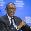 Tổng thống Rwanda Paul Kagame phát biểu tại một hội nghị ở Davos, Thụy Sĩ. (Ảnh: AFP/TTXVN)