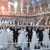 Một đám cưới tập thể tại Seoul, Hàn Quốc. (Ảnh: AFP/TTXVN)