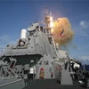 Tên lửa SM-3 được phóng thử nghiệm từ hệ thống Aegis trên tàu khu trục USS Decatur (DDG 73) của Mỹ. (Ảnh: Hải quân Mỹ cung cấp)