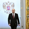 Ông Vladimir Putin tại lễ nhậm chức Tổng thống Liên bang Nga nhiệm kỳ thứ 5 ở Moskva. (Ảnh: AFP/TTXVN)