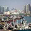 Quang cảnh cảng Busan, Hàn Quốc. (Ảnh: THX/TTXVN)