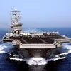 Tàu sân bay USS Dwight D. Eisenhower của Mỹ. (Ảnh: AFP/TTXVN)