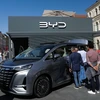 Mẫu xe điện của BYD tại Triển lãm ôtô quốc tế ở Munich, Đức tháng 9/2023. (Ảnh: THX/TTXVN)