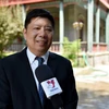 Giáo sư Hứa Lợi Bình - Giám đốc Trung tâm nghiên cứu Đông Nam Á thuộc Viện Khoa học xã hội Trung Quốc -trả lời phỏng vấn phóng viên TTXVN tại Bắc Kinh. (Ảnh: Thành Dương/TTXVN)
