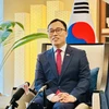 Đại sứ Đặc mệnh Toàn quyền Hàn Quốc tại Việt Nam Choi Young Sam trả lời phỏng vấn TTXVN. (Ảnh: Việt Đức/TTXVN)