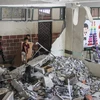 Một trường học bị phá hủy sau các cuộc không kích của Israel tại Dải Gaza. (Ảnh: THX/TTXVN)