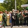 Các thành viên Hội Cựu chiến binh Việt Nam tại Liên bang Nga. (Ảnh: Duy Trinh/TTXVN)