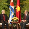 Tổng Bí thư Nguyễn Phú Trọng hội đàm với Bí thư Thứ nhất Đảng Cộng sản Cuba Raul Castro Ruz (La Habana, 29/3/2018). (Ảnh: Trí Dũng/TTXVN)