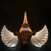 Hình ảnh Tháp Eiffel tại Lễ Khai mạc Olympic Paris 2024. (Ảnh: THX/TTXVN)