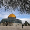 Nhà thờ Mái vòm tại đền thờ Hồi giáo Al-Aqsa (mà Israel gọi là Núi Đền) ở Thánh địa Jerusalem. (Ảnh: AFP/TTXVN)