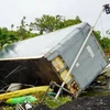 Cảnh ngổn ngang sau khi bão Ernesto quét qua Fajardo, Puerto Rico. (Ảnh: Getty Images/TTXVN)