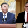 Chủ tịch Trung Quốc Tập Cận Bình (trái) và tân Thủ tướng Anh Keir Starmer. (Nguồn: Xinhua/Reuters)