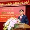 Bí thư Tỉnh ủy Vĩnh Phúc Dương Văn An. (Ảnh: Nguyễn Thảo/TTXVN)