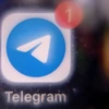 Biểu tượng ứng dụng Telegram. (Ảnh: AFP/TTXVN)